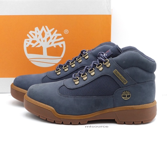 NEW Timberland Field Waterproof Lace Up Boots TB-0A2N1T-EP2 Dark Blue